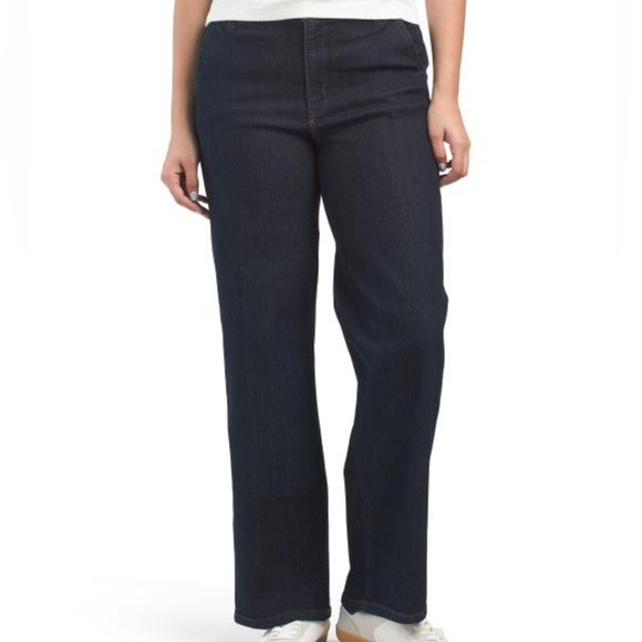 Rachel Zoe Denim - Rachel Zoe Wide Leg Trouser Jeans High Rise Dark Wash Women’s 4 Stretch Denim